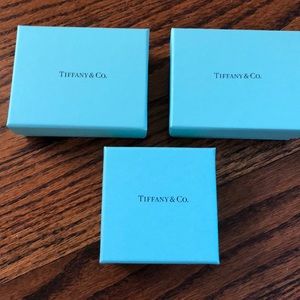 Tiffany empty jewellery boxes
